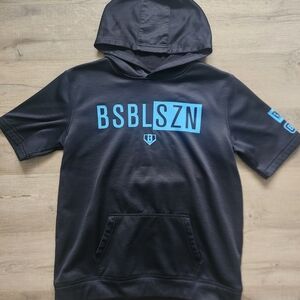 Basebsll Lifestyle 101 Youth Black Hoodie T-Shirt